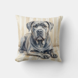 Wasserfarben-Cane-Corso-Hund-Dekorativkissen Kissen