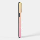 Wasserfarben Cello und Blumen Persönlich iPhone Hülle (Rechte Seite)