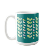 Wasserfarben-Chickadees & Blätter