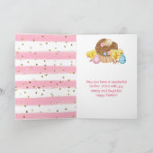 Wasserfarben Chicks Kuchen Frühling glücklich Oste Karte (Innenseite)