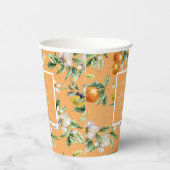 Wasserfarben Citrus Blossom Botanisches Brautparty Pappbecher (Rechts)