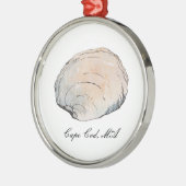 Wasserfarben Clam Seashell Beach Ornament (Links)