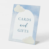 Wasserfarben Cloud 9 Kinderduschkarten & Geschenke Sockelschild (Vorderseite)