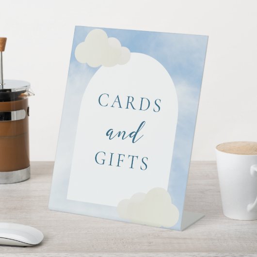 Wasserfarben Cloud 9 Kinderduschkarten & Geschenke Sockelschild (In SItu)