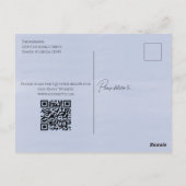 Wasserfarben-Cocktail-Drinks-QR-Code-Party-Website Postkarte (Rückseite)