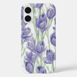 Wasserfarben Crocus Blume Handy Case