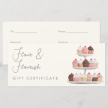 Wasserfarben-Cupcake-Bäckerei-Elegantes-Geschenkgu