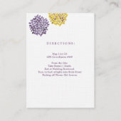 Wasserfarben-Dahlia-Blume Hochzeitskarten Begleitkarte (Rückseite)