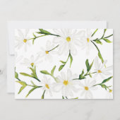 Wasserfarben Daisy Custom Floral Wedding Einladung (Rückseite)