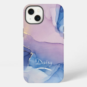 Wasserfarben-Design-Handyhülle mit Namen personali iPhone 13 Hülle