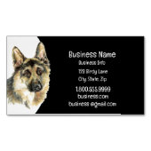 Wasserfarben, deutscher Schäferhund Magnetische Visitenkarte (Vorderseite)