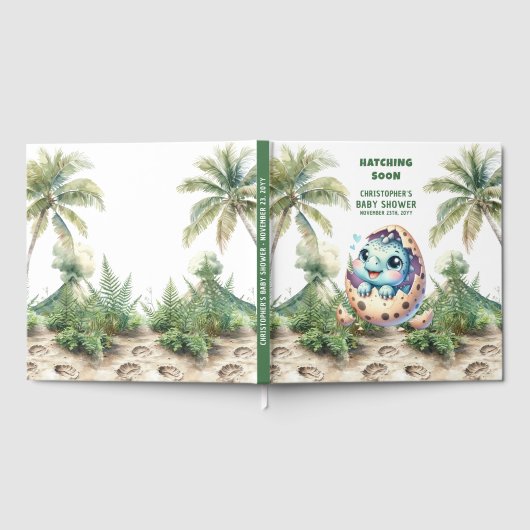 Wasserfarben Dino Hatching Bald Anmelden Buch (Voll)