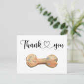 Wasserfarben Dog individuell Danke Karte (Stehend Vorderseite)