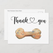 Wasserfarben Dog individuell Danke Karte (Vorne/Hinten)