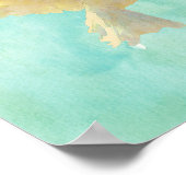 Wasserfarben-Doster Poster (Ecke)