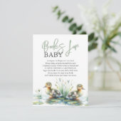 Wasserfarben-Ducklings-Bücher für Kinder Begleitkarte (Stehend Vorderseite)