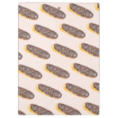 Wasserfarben Eclairs Donuts Fun Whimiscal Sweet Cl Klemmbrett (Rückseite)