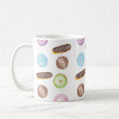 Wasserfarben-Eclairs Donuts Fun Whimiscal Sweet Kaffeetasse (Links)