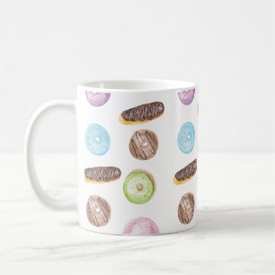 Wasserfarben-Eclairs Donuts Fun Whimiscal Sweet Kaffeetasse