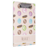 Wasserfarben-Eclairs Donuts Fun Whimiscal Sweet Klemmbrett (Rechts)