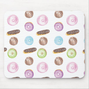Wasserfarben-Eclairs Donuts Fun Whimiscal Sweet Mousepad