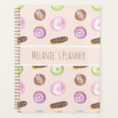 Wasserfarben-Eclairs Donuts Fun Whimiscal Sweet Planer (Vorderseite)