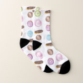 Wasserfarben-Eclairs Donuts Fun Whimiscal Sweet Socken (Paar)