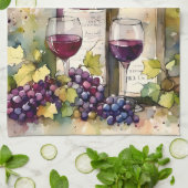 Wasserfarben Ein perfektes Wochenende in Locarno Geschirrtuch (Gefaltet)