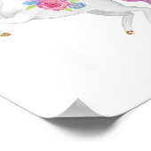 Wasserfarben Einhorn Girls Room Kinder Wand Decke Poster (Ecke)