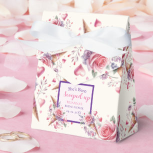 Wasserfarben-Eis-Hochzeitsdusche im Scoop-Style Geschenkschachtel