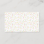 Wasserfarben Eiscreme Babydusche Windelwanne Begleitkarte (Rückseite)