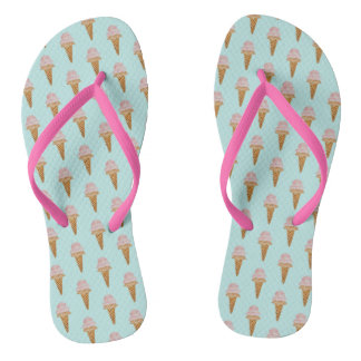 Wasserfarben Eiscreme Flip Flops (türkis) Badesandalen