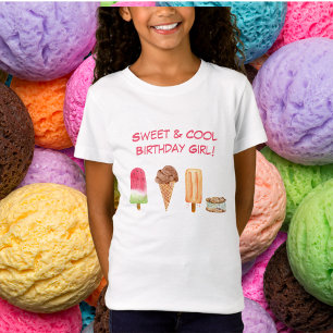 Wasserfarben Eiscreme & Popsicles Süß & Kühl T-Shirt