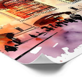 Wasserfarben Elegante: Grand Central Terminal Poster (Ecke)