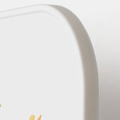 Wasserfarben Erde - Cartoon Erde mit Naturelemente Pickleball Schläger (Linke Seite)