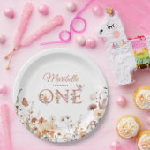 Wasserfarben Fairy Floral Fall Garten Erstgeburt Pappteller (Party)