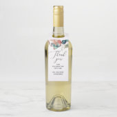 Wasserfarben Fall Blumenbeere Hochzeit danke Flaschenanhänger (Auf Flasche)