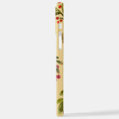 Wasserfarben Fall Natur Cranberry Muster iPhone Hülle (Linke Seite)