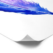 Wasserfarben Federn: Schöne Sammlung Vintag. Poster (Ecke)