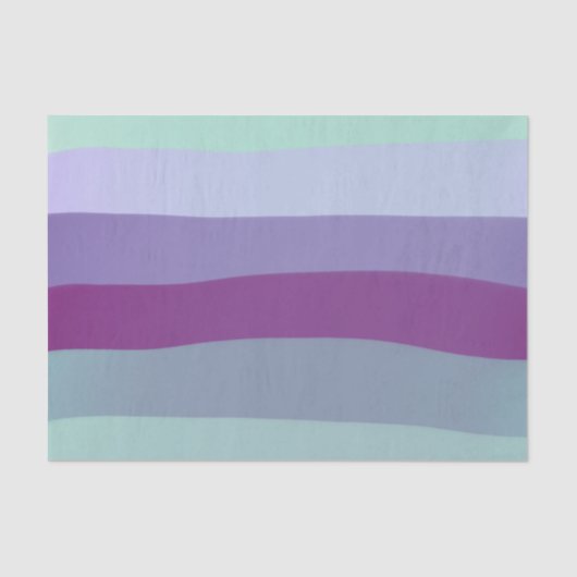 Wasserfarben-Federstreifen| Lila und grün Seidenpapier (Vorderseite)