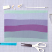 Wasserfarben-Federstreifen| Lila und grün Seidenpapier (Handwerk)