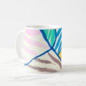 Wasserfarben-Flickwerk: schmutziger Malstil. Kaffeetasse (Vorderseite Links)
