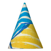 Wasserfarben-Flickwerk: schmutziger Malstil. Partyhütchen (Rechts)
