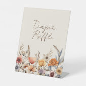 Wasserfarben Floral Beige Babydusche Windelwanne W Sockelschild (Vorderseite)