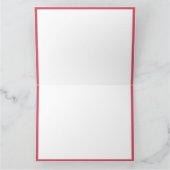 Wasserfarben Floral Custom Initial Chic Pink Coral Karte (Innenseite)