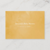 Wasserfarben Floral Safari Kinderdusche Windelwind Begleitkarte (Rückseite)