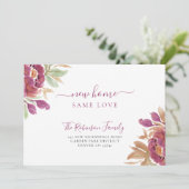 Wasserfarben floriert moderne elegante Bewegung Ankündigung (Stehend Vorderseite)