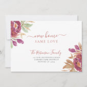 Wasserfarben floriert moderne elegante Bewegung Ankündigung (Vorderseite)