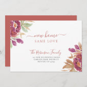 Wasserfarben floriert moderne elegante Bewegung Ankündigung (Vorne/Hinten)