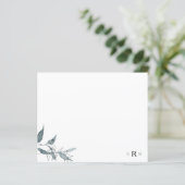 Wasserfarben-Foliensatz Monogramm Einfach (Stehend Vorderseite)